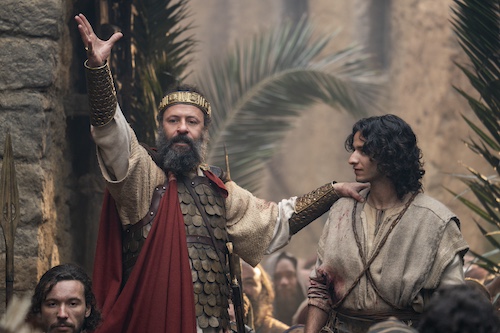 Jesus Calling podcast 484 featuring Michael Iskander - star of House of David on Prime Video - HDAV_S2_Ali Suliman_Michael Iskander - Jonathan Prime_Amazon MGM Studios PC Amy Keum