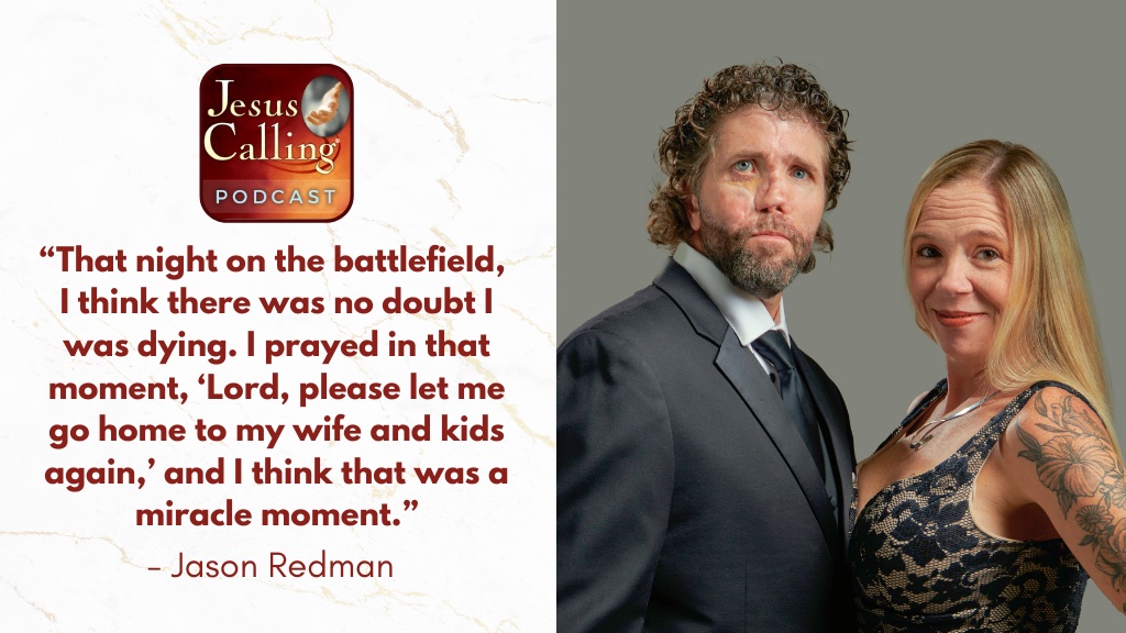 Jesus Calling podcast 485 featuring Jason and Erica Redman & Scott Payne - Website Thumbnail USE